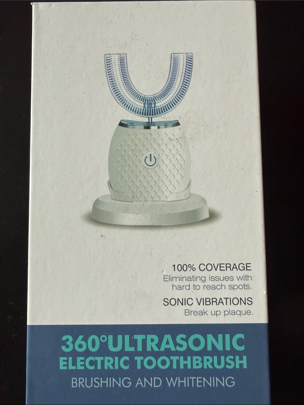 360° Ultrasonic Electric Toothbrush Whitening- White